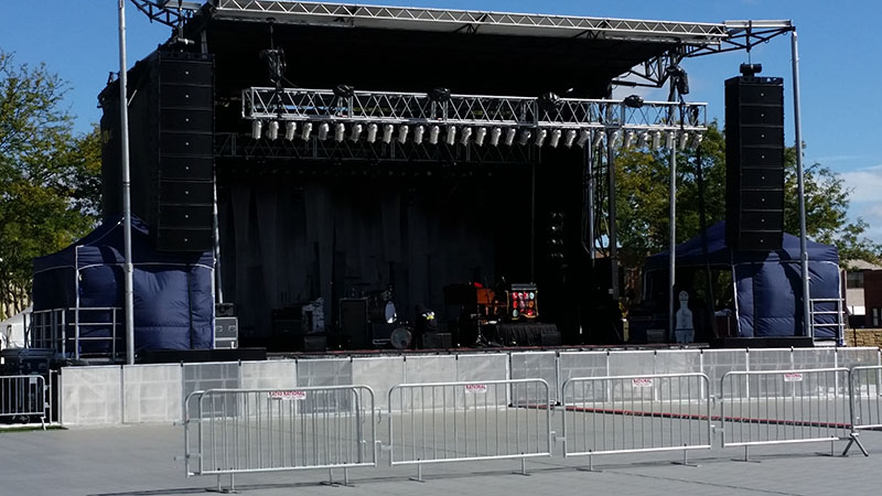 Intellasound's setup for The Avett Brothers