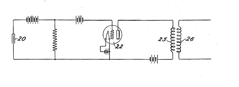 Figure 2 - The mic's simple electronics used the then-new triode vacuum tube.