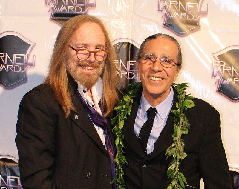 Tom Petty and Richard Fernandez at the 2016 Parnelli Awards