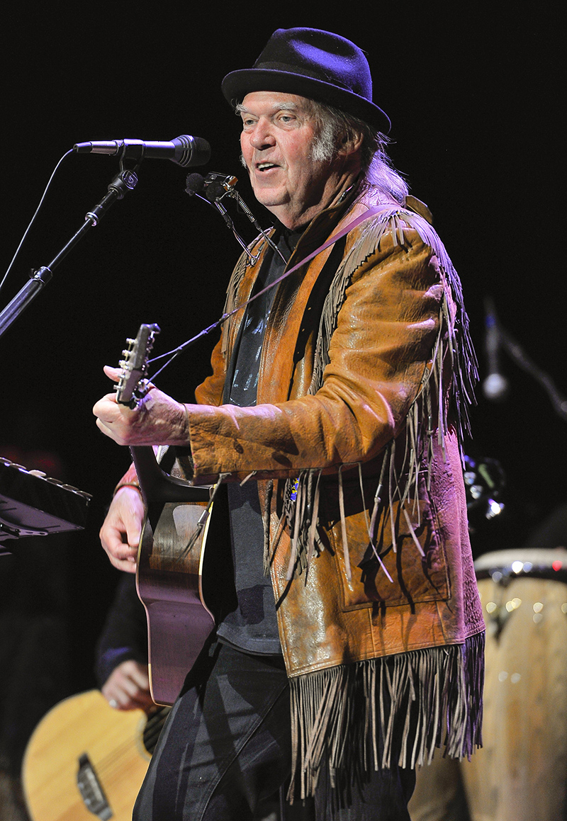 Neil Young at the 2016 Bridge School Benefit. Photo by Steve Jennings