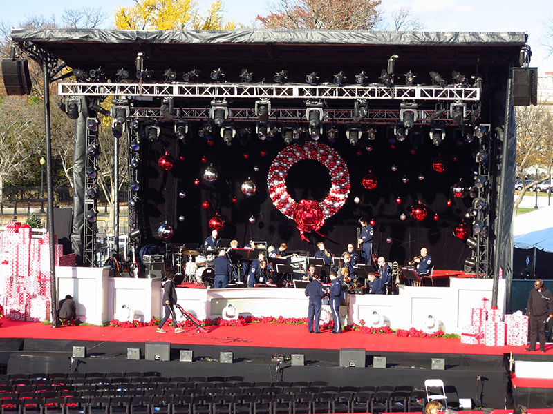 Sound checking with the U.S. Air Force Airmen of Note. Photo by David Morgan