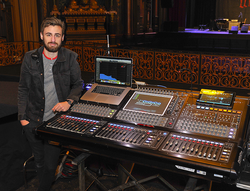 FOH engineer David Loy. Photo by Steve Jennings