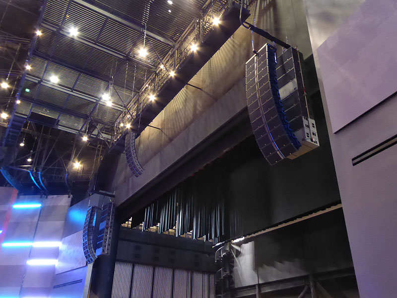 : The main house system has a central L-Acoustics Kara array flanked by left-right K2/ SB28 hangs