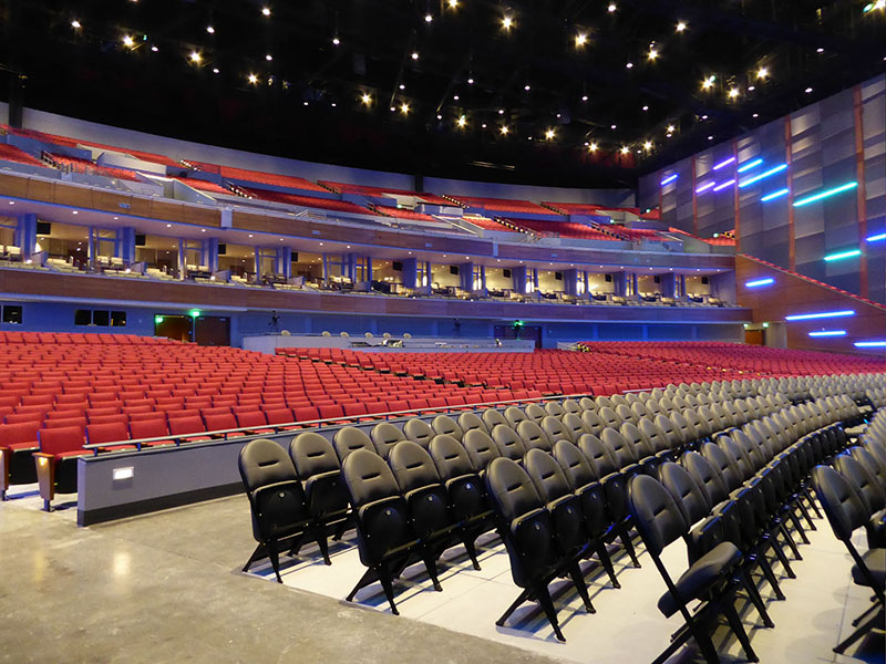 The room is reconfigurable for audiences of 2,900 to 6,400 - depending on each production’s needs.