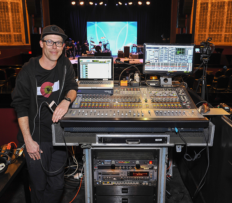 FOH engineer Matt Sabin. Photo by Steve Jennings