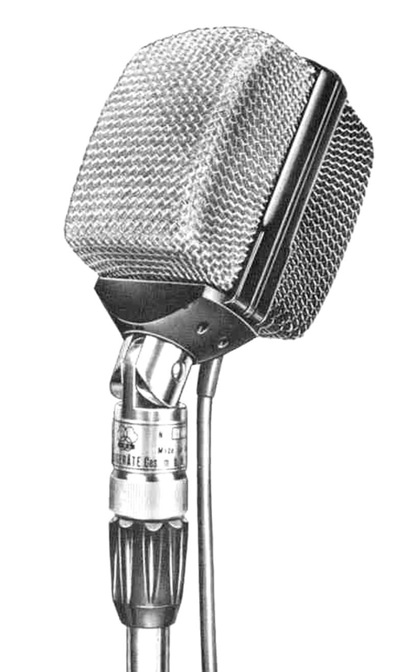 The AKG D12 was the first single-element cardioid dynamic microphone