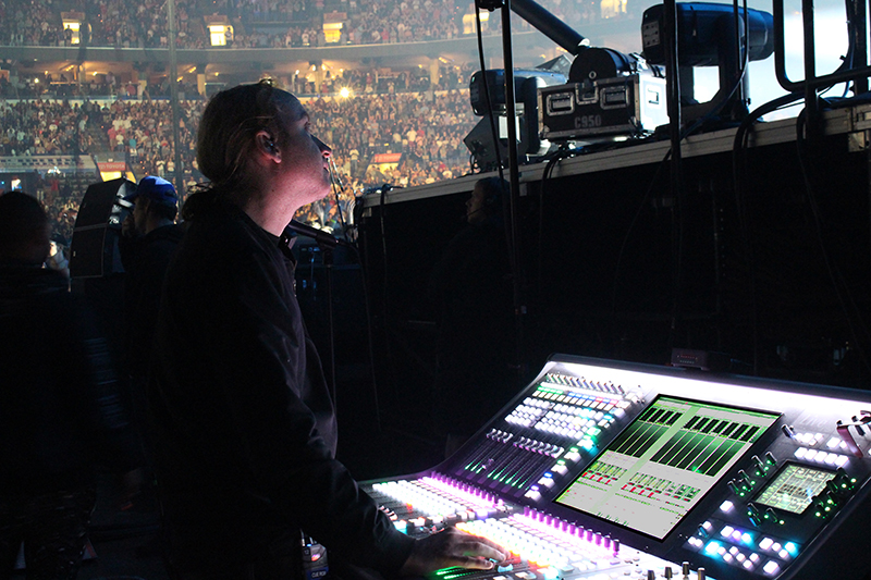 Monitor engineer Rob Ziemba