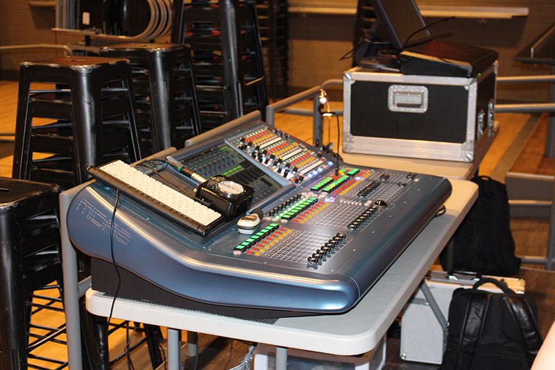 The Midas PRO2 console at FOH