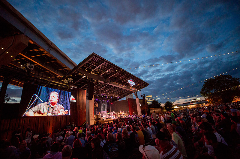 The Briggs and Stratton stage was one of several large stages at the event. By itself it can accommodate more than 6,000 people.