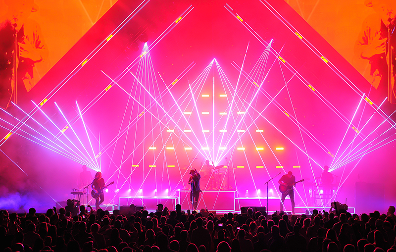 The audio and visual design were tightly integrated. OneRepublic photo by Steve Jennings