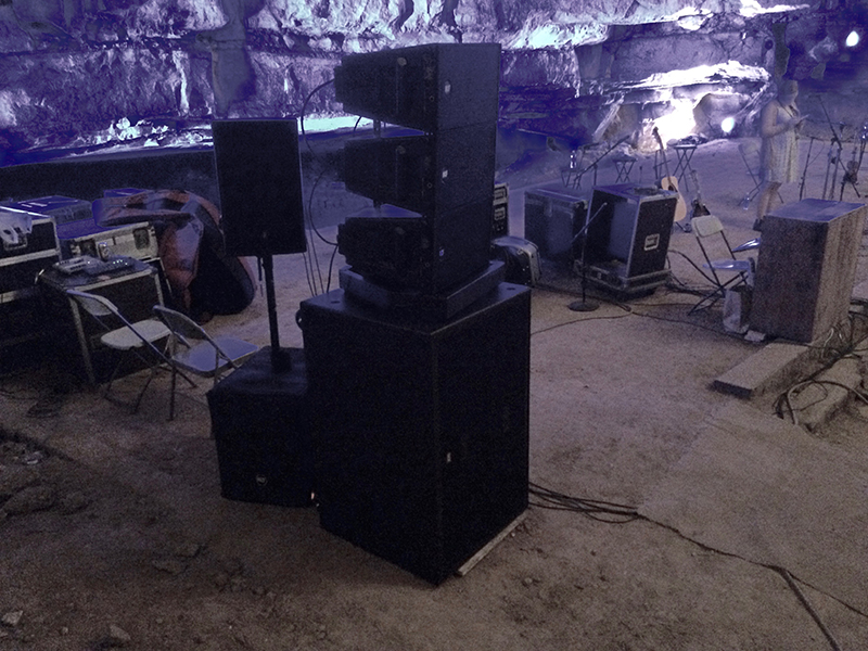 Cave acoustics limit the need for sound reinforcement.