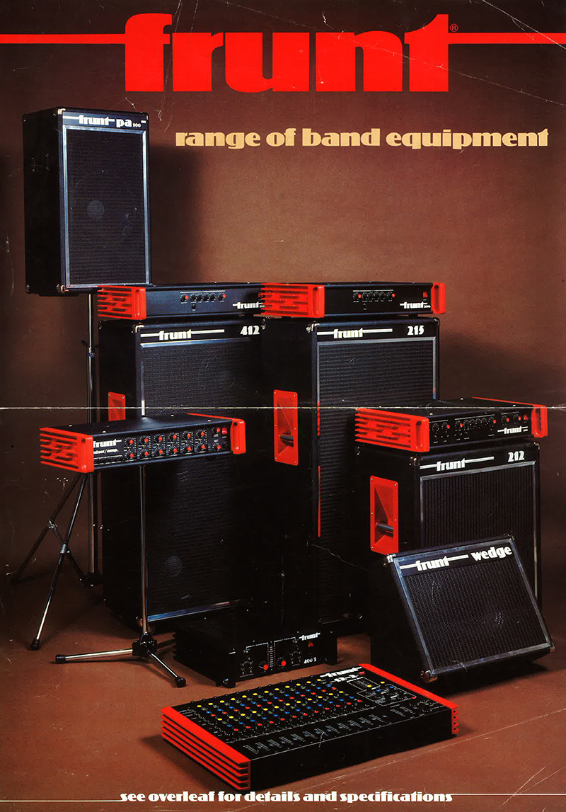 Frunt range of band equipment