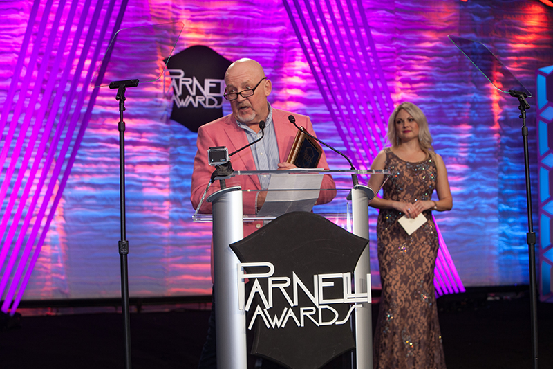 Chris Adamson won the Parnelli for Production Manager of the Year. Photo by Lennie Sirmopoulos