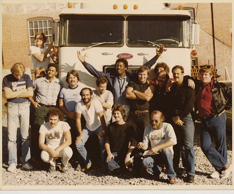 The crew for Bruce Springsteen's 1980 The River tour.