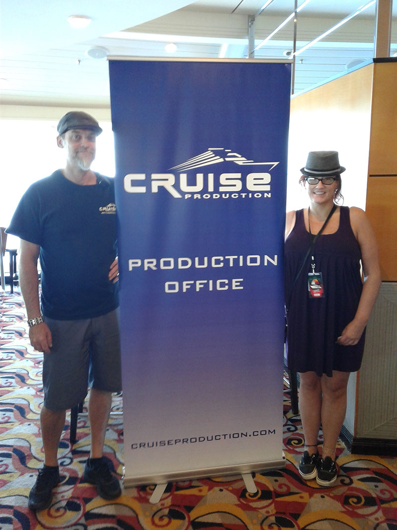 Jesse Launder and Dana Stone with Cruise Production