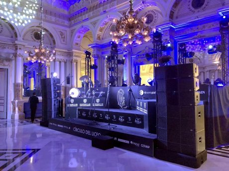 The stage at Círculo del Liceo Masquerade Ball