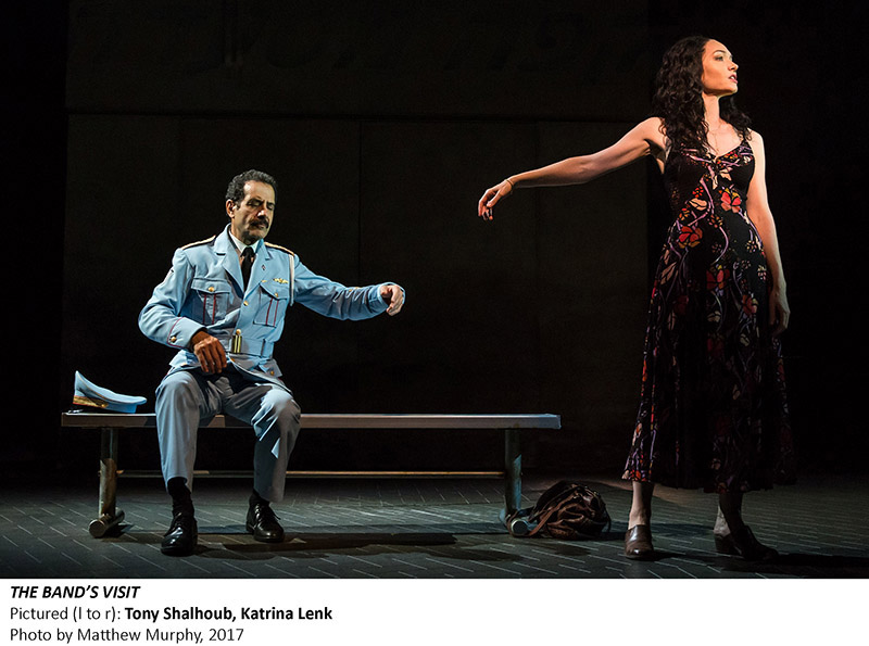 Tony Shalhoub and Katrina Lenk in The Band's Visit. Photo by Matthew Murphy