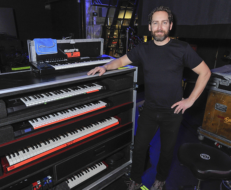 Greg Watlington, playback operator/keyboard tech. Photo by Steve Jennings