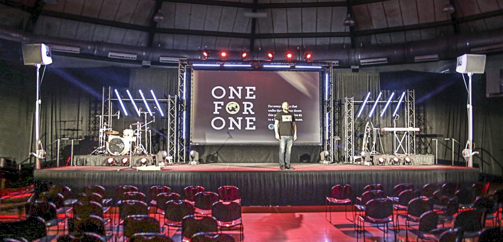 Elevate Life Church (ELC) stage setup