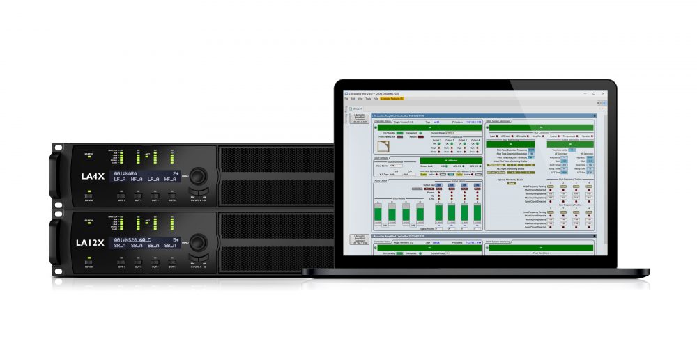 L-Acoustics’ LA4X and LA12X amplified controllers can now be controlled and monitored through QSC’s Q-SYS Platform