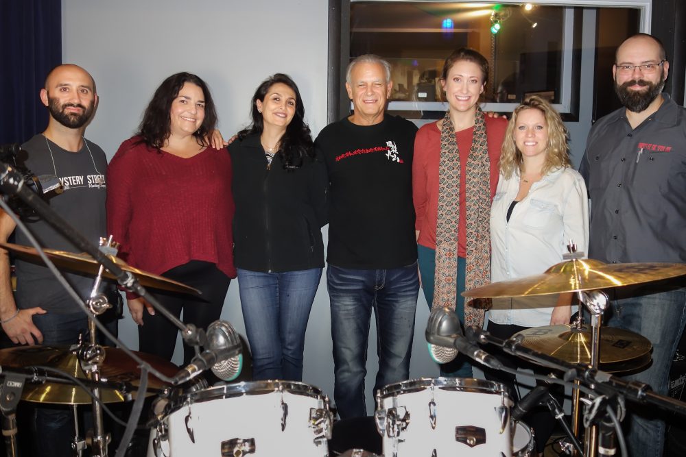 Sensaphonics Gold Circle participants included (L-R) Mystery Street Recording Company owner Joe Tessone; Dr. Rachel Bringewatt of ENT Consultants, Omaha; Dr. Shahrzad Cohen of Hearing Loss Solutions, Sherman Oaks CA; Sensaphonics President Dr. Michael Santucci; Dr. London Gleghorn of Sound Access, St. Louis; Dr. Rebecca Grome of Ears 4 U Hearing Services, Nashville; and Sensaphonics Artist Relations Consultant Richard Sandrok.