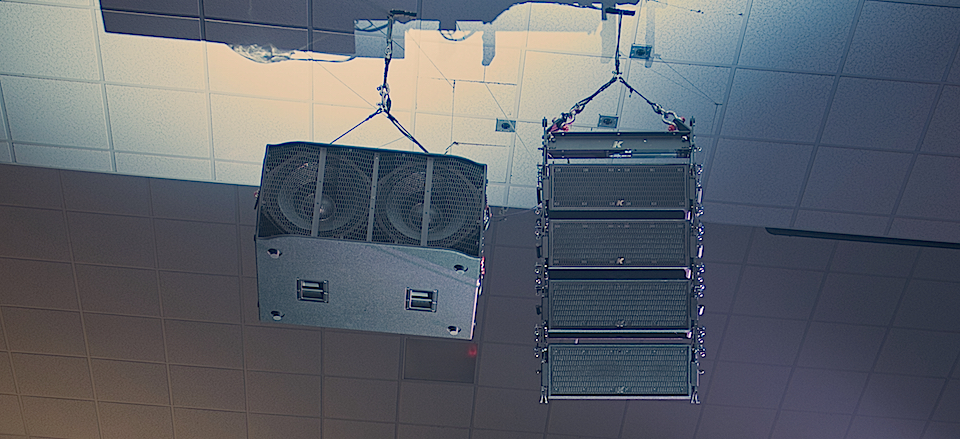 The K-array rig provided big sound and full coverage yet with a small footprint