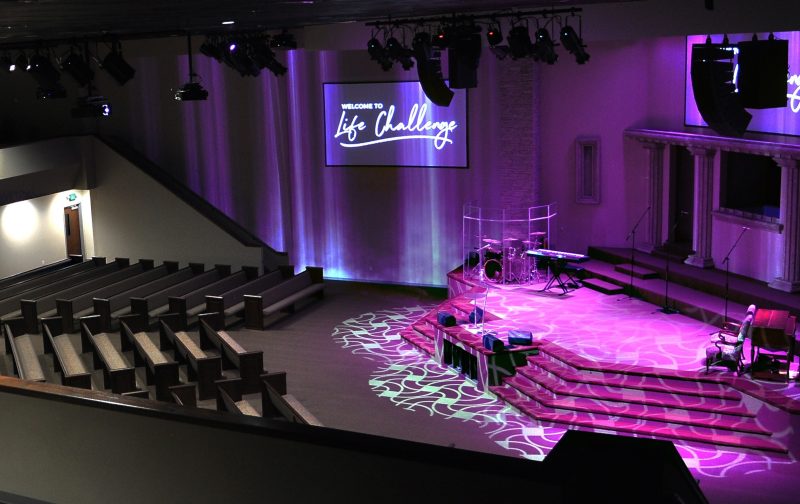 Adamson IS-Series audio system at Life Challenge Church, Odessa, TX