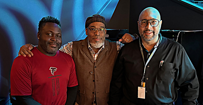 The WCCI audio team: FOH engineer George Kelly, broadcast audio engineer Jeff Sparks and monitor engineer Vincent Harris