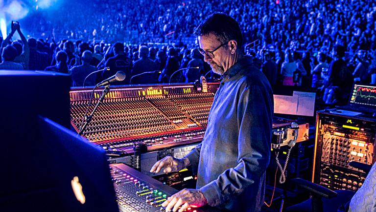 UltraSound’s Derek Featherstone at the FOH position (Photo by Jay Blakesberg)