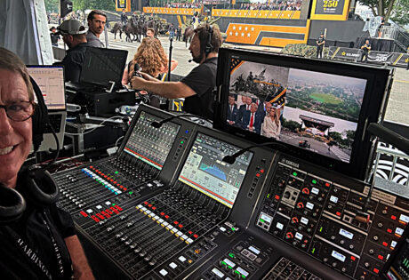 Live audio production A1 David Friedman mixed FOH on a Yamaha RIVAGE PM10 digital console Photo: Army Staff Sgt. Rene Rosas