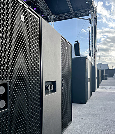 18 GTS 29 dual-19” subwoofers in a cardioid array packed plenty of LF punch