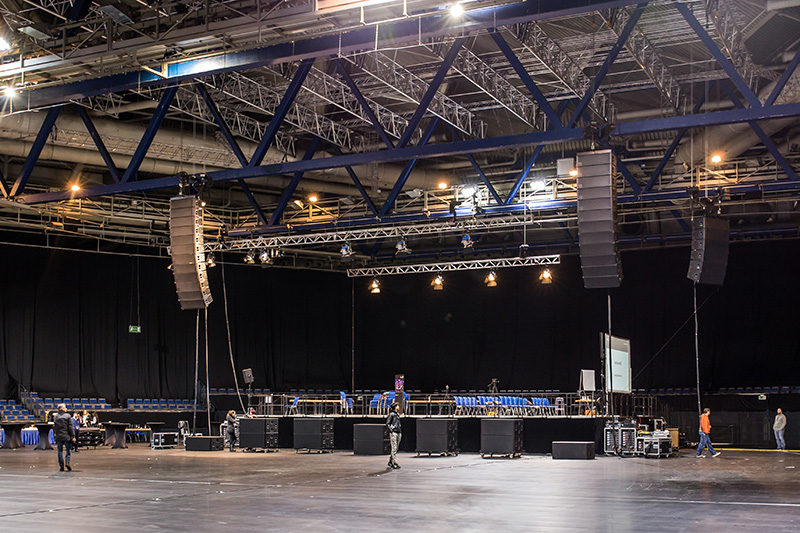 The system setup in Stuttgart Arena