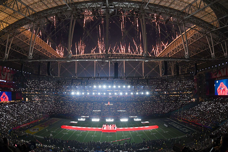 Crews preparing State Farm Stadium field for Super Bowl LVII