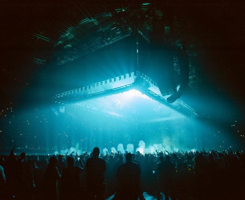 Over 250 Adamson cabinets were deployed for Drake & Migos' Aubrey and the Three Migos co-headlining tour. Photos by Theo Skudra.