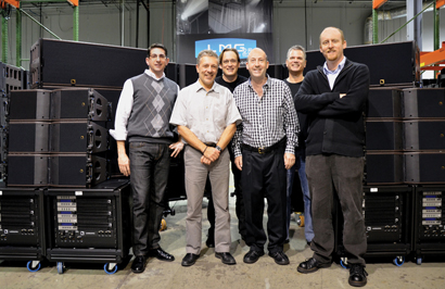 LMG and L-Acoustics team members at LMG HQ