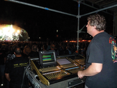 Jamie Rephann with DiGiCo SD8 at La Grange Fest