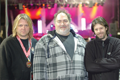 From left, Ace Baker, Jim Jorgensen and Mark Edwards