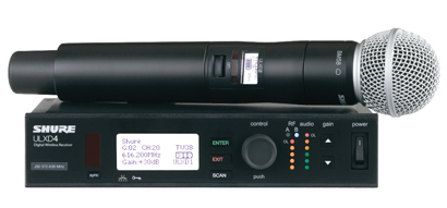 Shure ULX-D with SM58 mic