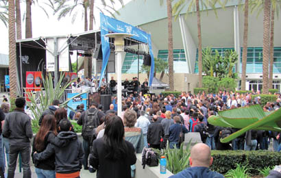 Wanna Play stage at Winter NAMM 2012