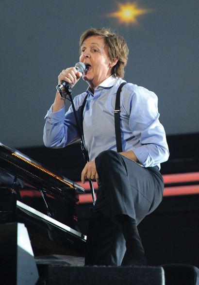 Sir Paul McCartney performs onstage at The 54th Annual Grammy Awards at Staples Center on February 12, 2012 in Los Angeles, California. (Photo by Kevin Mazur/WireImage)