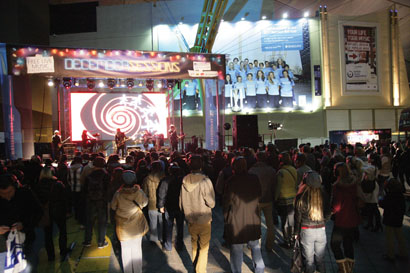 The Feeling performing their Silent Gig during the O2 December Sessions.