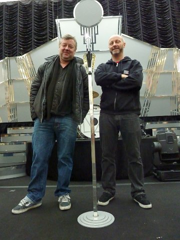 Ian Laughton, Front of House engineer, and Phil McDaniel, monitors engineer for Florence + The Machine