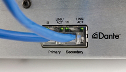 Lectrosonics Aspen Dante cable ports