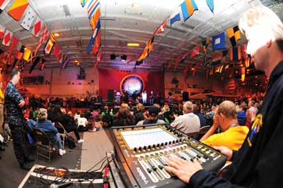 The musical entertainment was heard via DiGiCo and dB Technologies gear