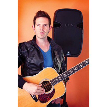 Matt Shockley with JBL gear