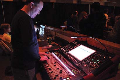 Keith Miller with the DiGiCo SD9 at Mountain Springs Church, Colorado Springs