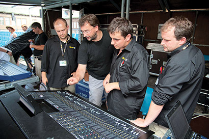 Setting up on site