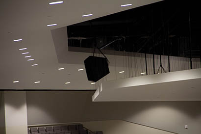Shown is one of five upper-balcony delays employing EAW QX Series Loudspeakers at the J.W. MacGorman Chapel on the campus of the Southwestern Baptist Theological Seminary (SWBTS) in Fort Worth, Texas