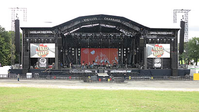 Adamson E15s, other gear at Les Vieilles Charrues festival in Carhaix, France