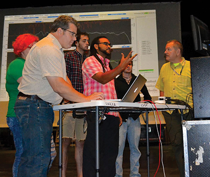 Tony Meola teamed with Meyer Sound at the first North American Entertainment Innovation Conference sponsored by USITT